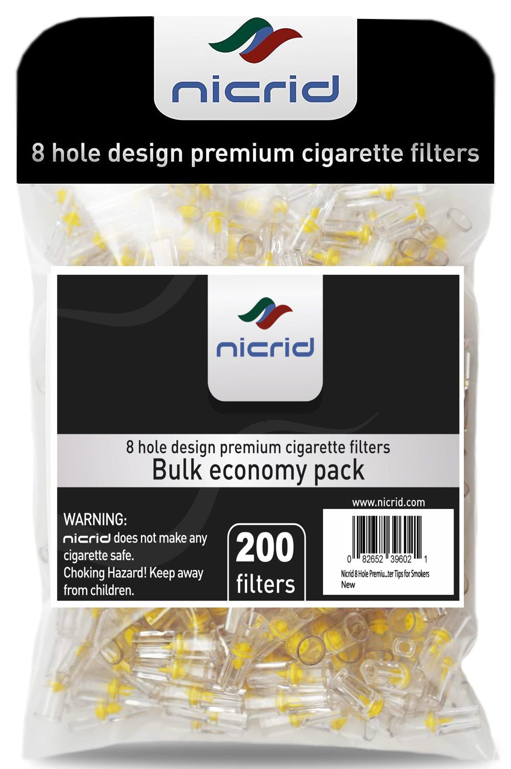 Nicrid cigarette filter